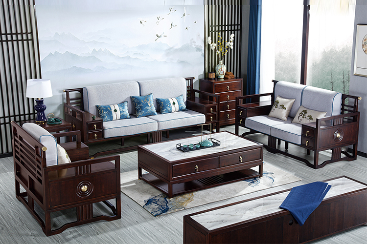 美奢漫新中式金絲檀木沙發(fā)ZSK1016#